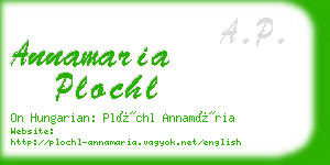 annamaria plochl business card